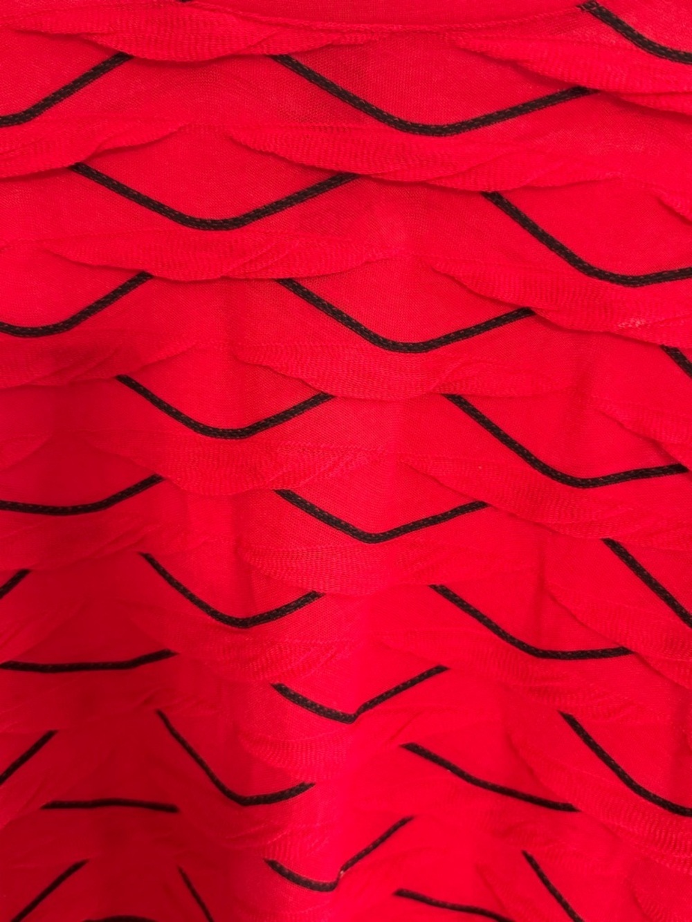 Investments Red Layered-Texture Crewneck Top - Picture 5 of 5